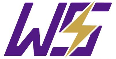 Text logo that reads "WS" in italicized, sans serif, purple font. The 'S' incorporates a gold lightning bolt illustration.