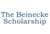 Blue serif font on white background that reads 'The Beinecke Scholarship"