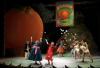 Actors on a stage performing play version of "James and the Giant Peach"