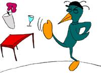 [Cartoon: Shantelle breaking a vase]