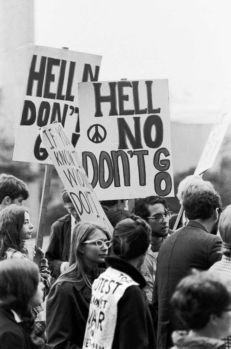hippie protest signs 1960