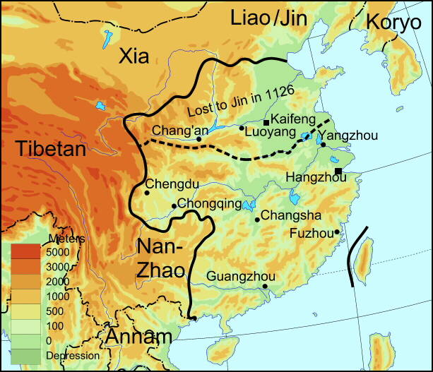 Song Dynasty Map North And South