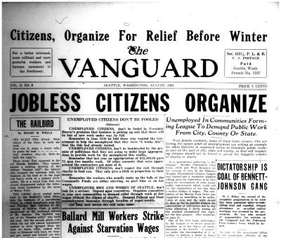 Thumbnail of front page of The Vanguard August 1931