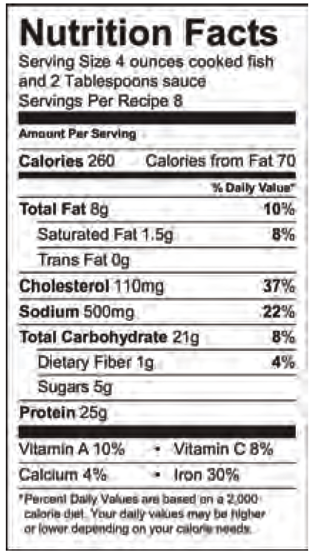 Baked-Flaked-Fish-with-Tartar-Sauce-Nutrition