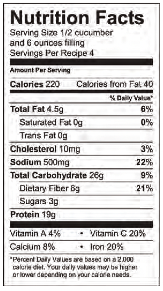 Tuna Boats Nutrition