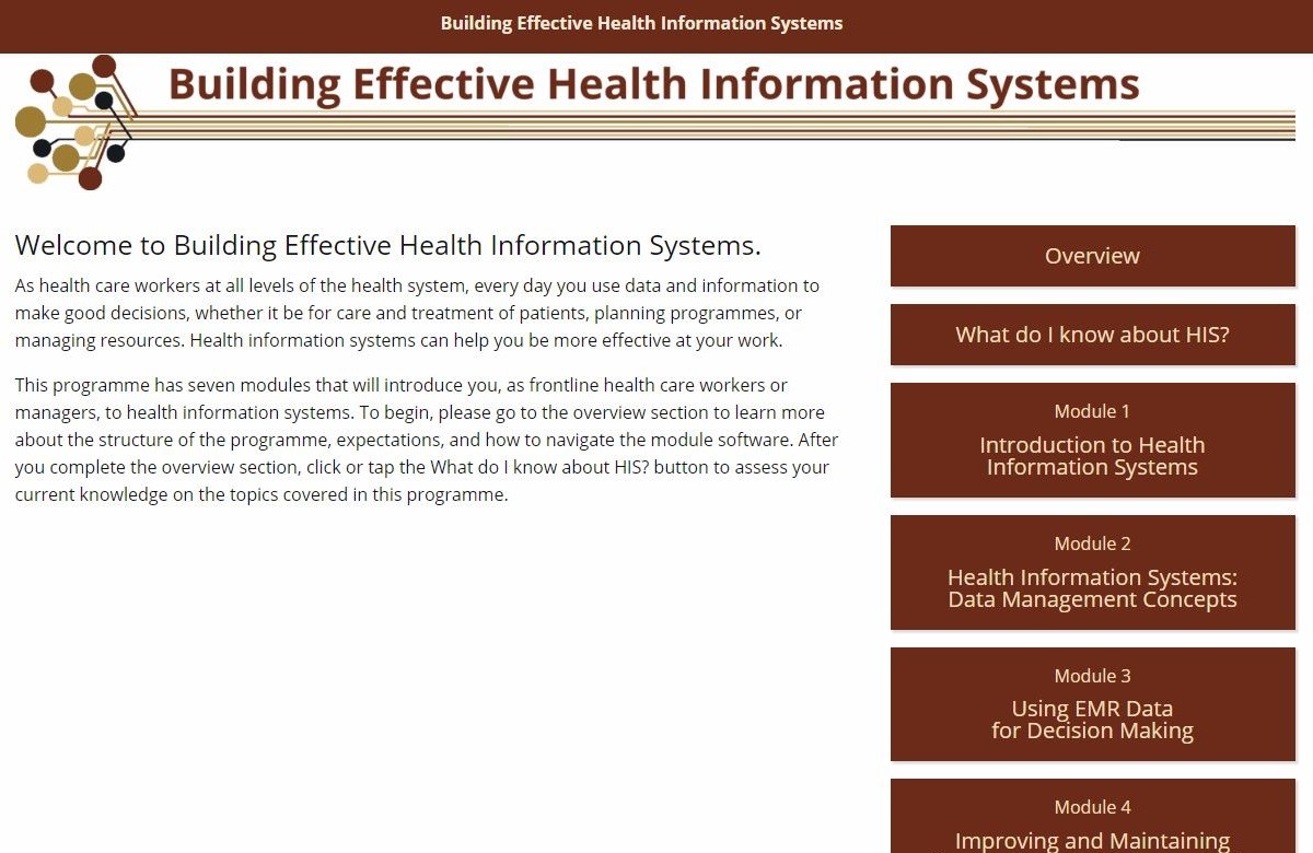 Building Effective Health Information Systems