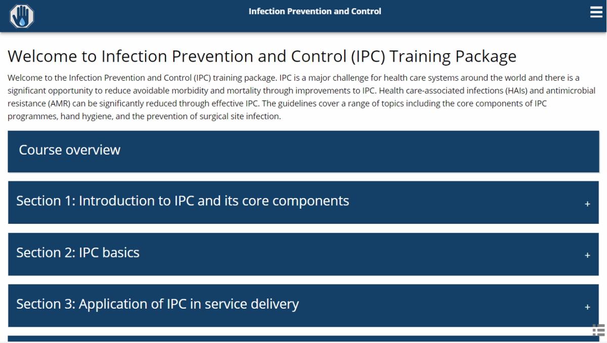 Infection Prevention and Control (IPC) Training
