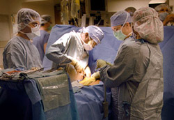 The emergence of transplant surgery posed the ethical question of fair distribution of donated organs.