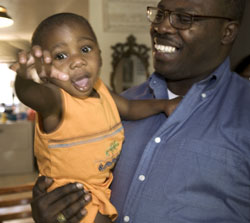 Photo of Solomon Taylor and his father.