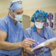 Image of Dr. Flum preparing for surgery