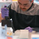 Image of Johnnie Orozco in the lab