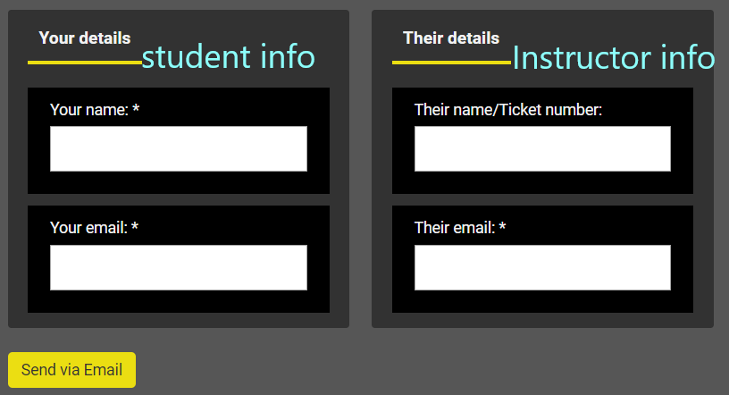 Form to submit browser and computer details