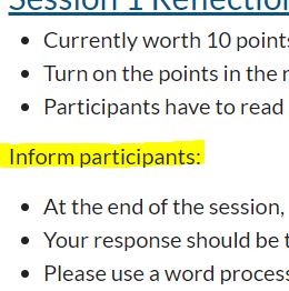 Instructor Notes clip showing Inform Students