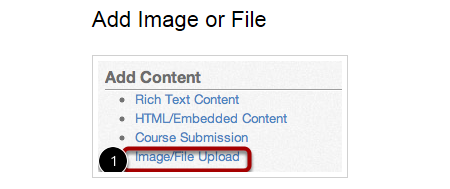 Add Image or File Button