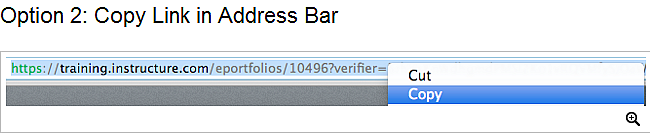 Copy Link in Address Bar