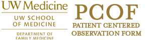 Patient Centered Observation Form (PCOF) Training