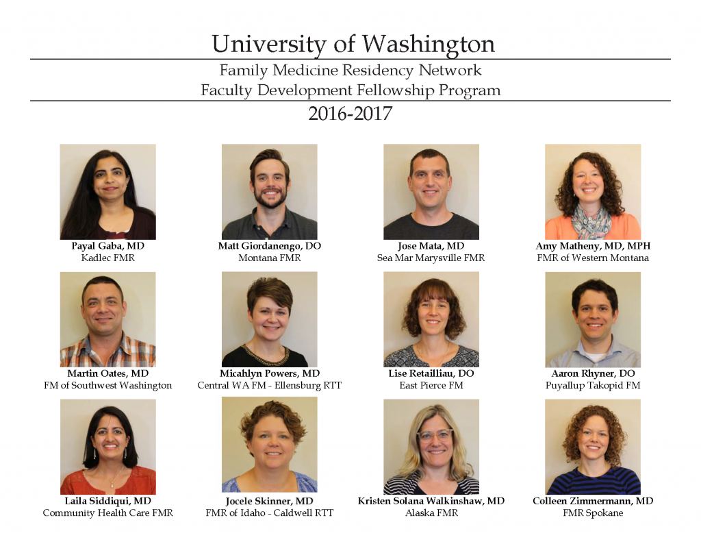 Faculty Development Fellowship | UW Department of Family Medicine