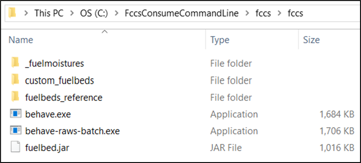 fccs command line environment file structure
