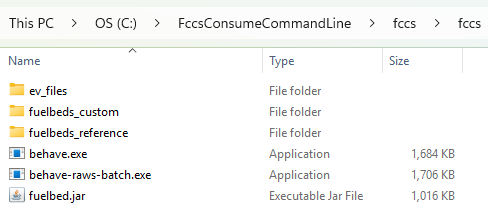 fccs command line environment file structure
