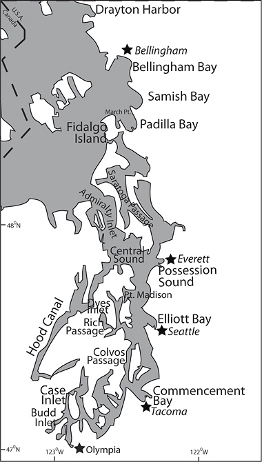 Sampling Maps – Illustrated Guide to Benthic Foraminifera of Puget Sound