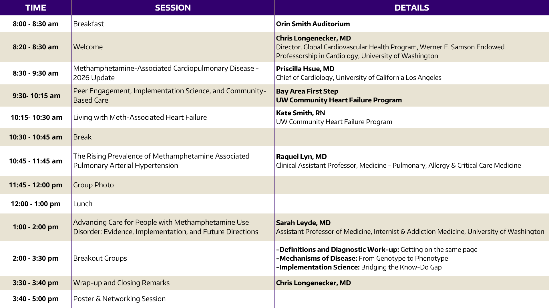 Conference Agenda