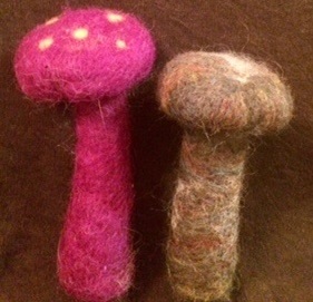 felted mushrooms by Kaylin Francis