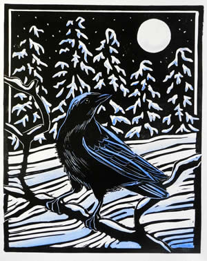 Molly's crow card