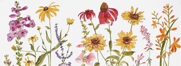 detail from July Meadow Flowers by Katy Gilmore
