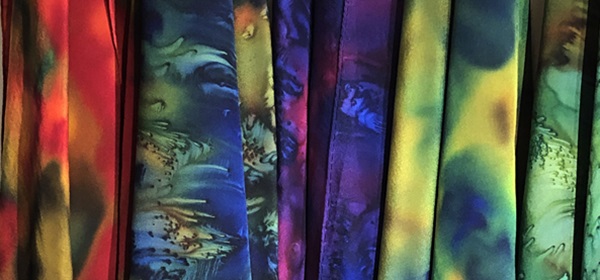 silks painted by Linda Ann Vorobik