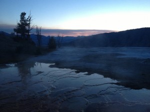 Sunrise over Yellowstone National Park