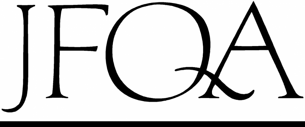 journal of financial and quantitative analysis Download paper published in 2017 in journal of financial and quantitative analysis, volume 52, issue 2 abstract: we design an experiment to test the hypothesis that, in violation of bayes. journal of financial and quantitative analysis Download paper published in 2017 in journal of financial and quantitative analysis, volume 52, issue 2 abstract: we design an experiment to test the hypothesis that, in violation of bayes.
