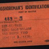  An early Seattle Port Identification Card 