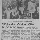 SDS Marchers Outdraw ASUW In UW ROTC Protest Competition, SPI, 3/7/1969 pt. 1