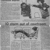 Courthouse Emptied, 10 Storm Out Of Courtroom, 11/25/1970 pt. 1
