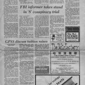FBI Informer Takes Stand In 8 Conspiracy Trial, UW Daily, 12/3/1970