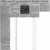FBI Pay Off Questioned In Seattle 8 Trial, 12/8/1970