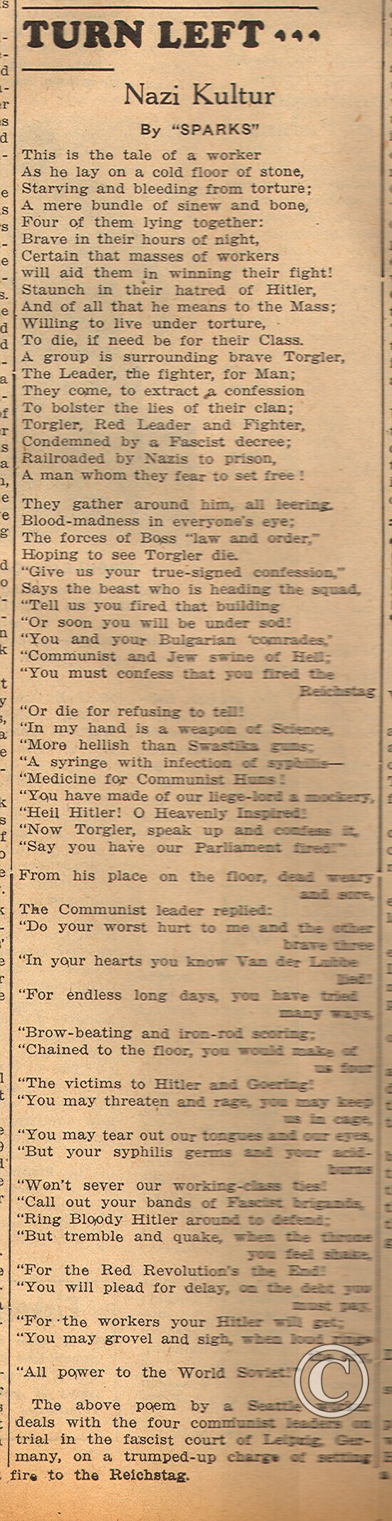 VOA 11/27/33 p. 4 Worker Poem