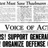 VOA 7/20/34 p. 1 Thaelmann and General Strike