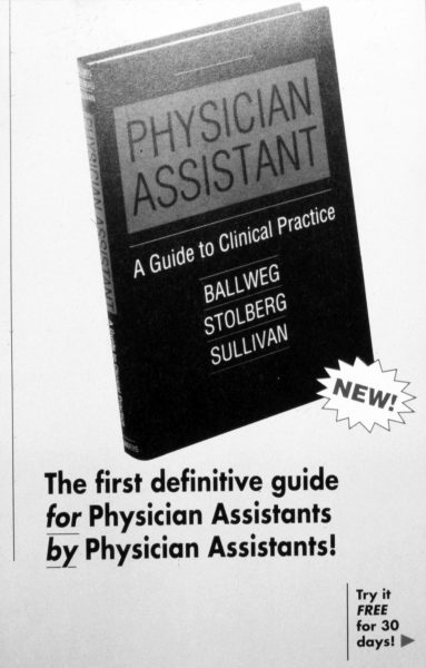 The first book ever written for PA program education.