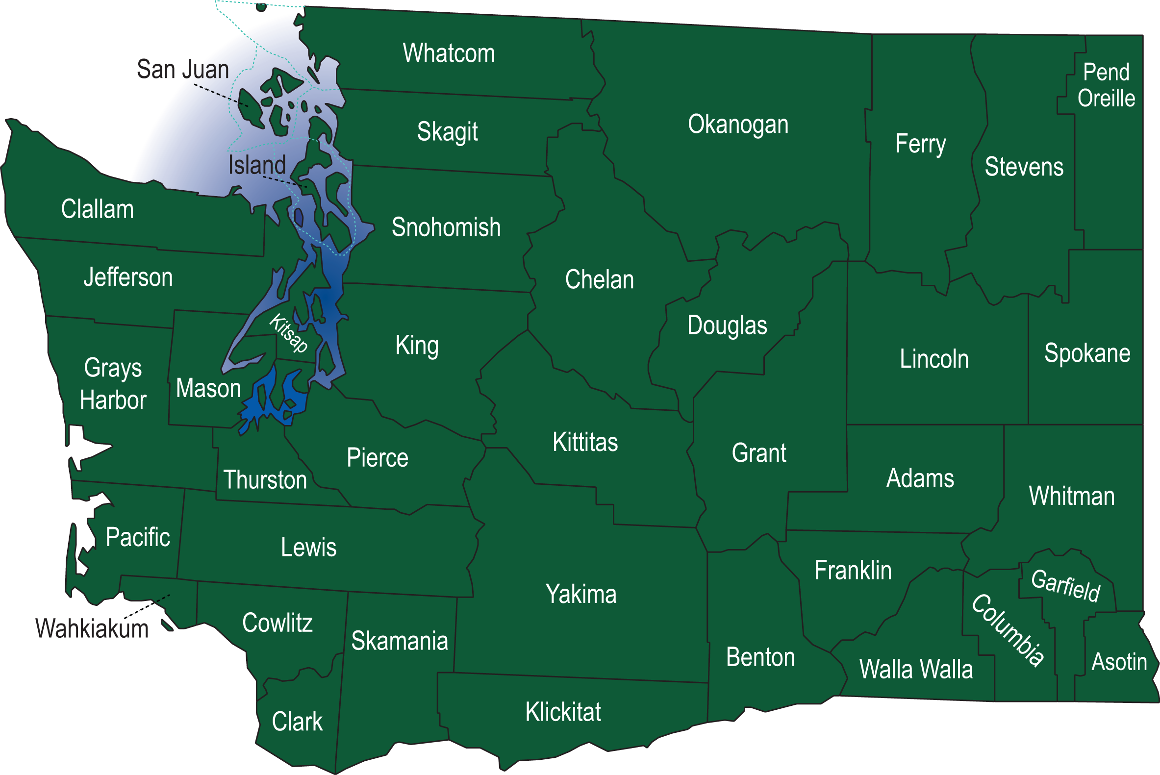 schools in washington state map