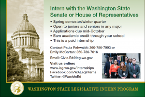 Washington State Legislative Intern Program