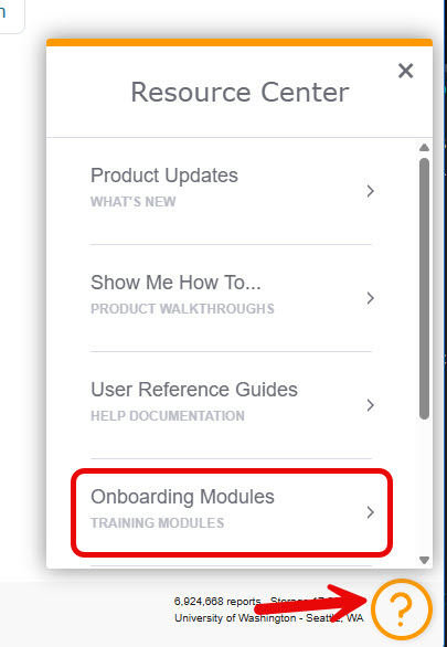 screenshot of mPower training location at bottom right of application