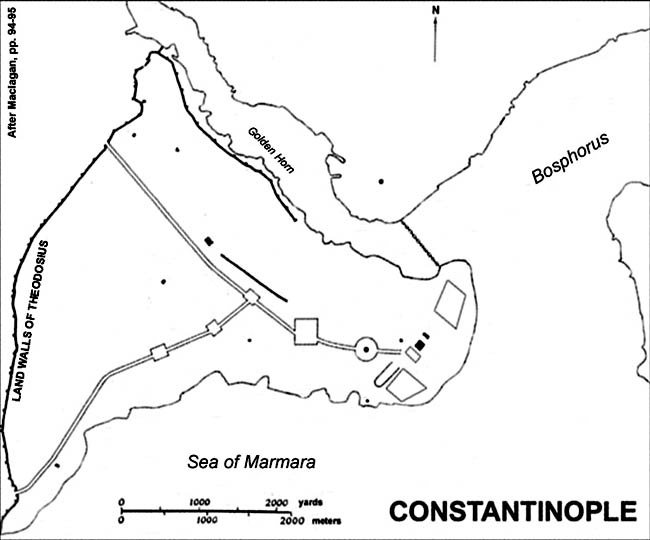 constantinople hagia sophia map