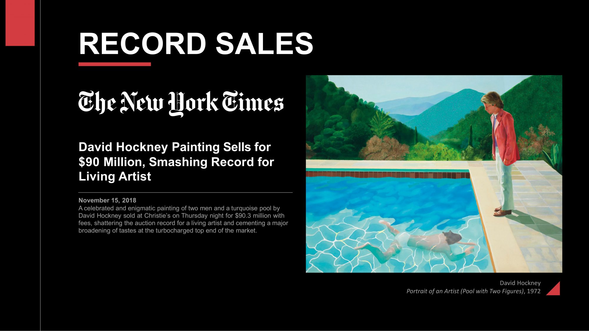 David Alhadeff. “Record Sales” slide from <em>Business As Usual?</em> practicum. 2020.