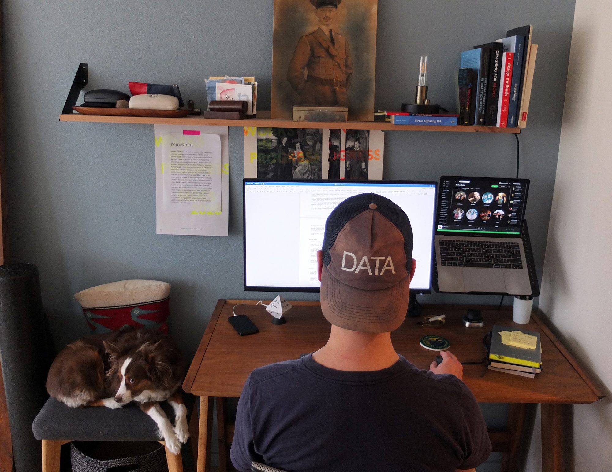 Jeremy Barribeau’s work space.