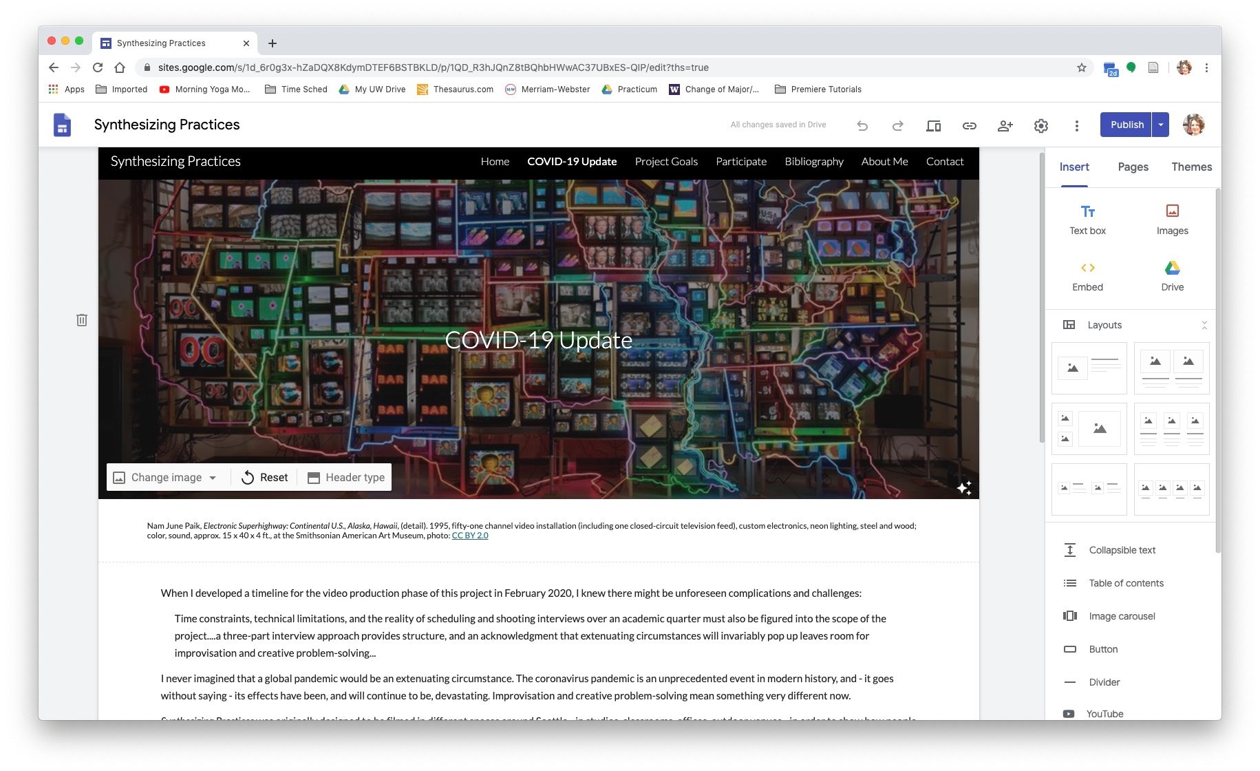 Laura Todd. COVID-19 Update, April 2020