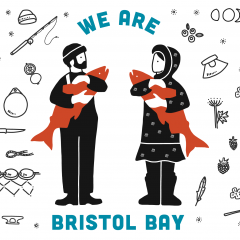We Are Bristol Bay postcard by Emma Teal Laukitis