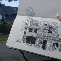 House sketch by Kelsey Aschenbeck