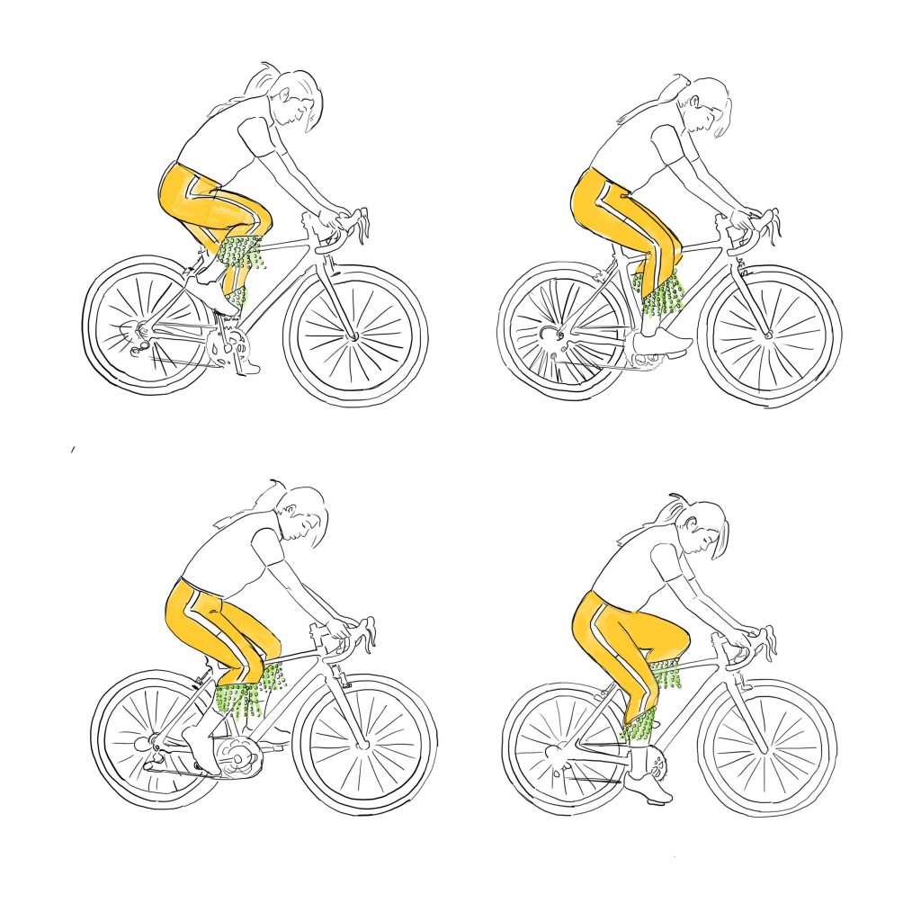 Highwater pants movement study GIF stills by Heidi Biggs