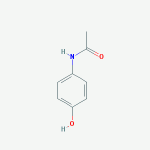 Acetaminophen Chemical structure of acetaminophen